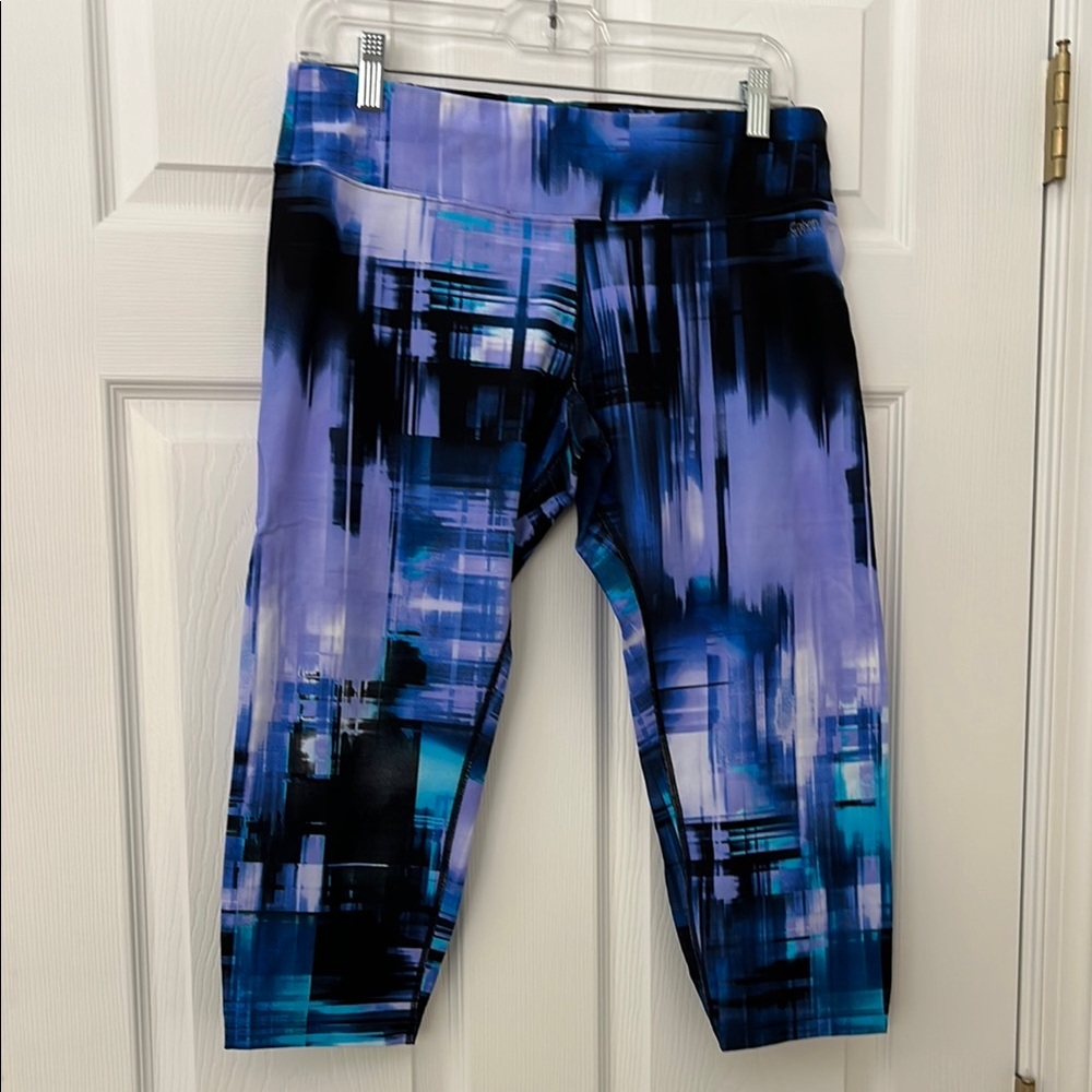 Calvin Klein Ladies Purple Patterned performance Leggings